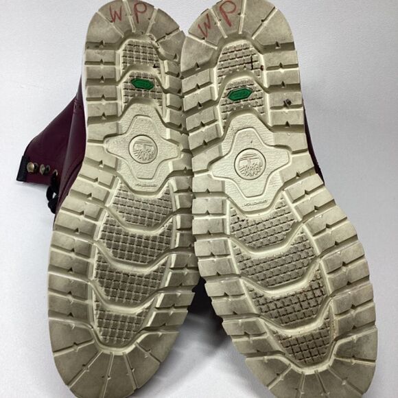 Timberland Maroon Waterproof Mid Cut Street Boots Size 8.5 Men’s - Picture 12 of 16